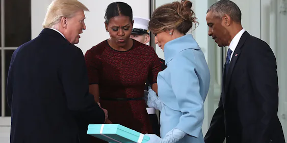 Michelle Obama Reveals What Was In Melania Trump’s Tiffany Box