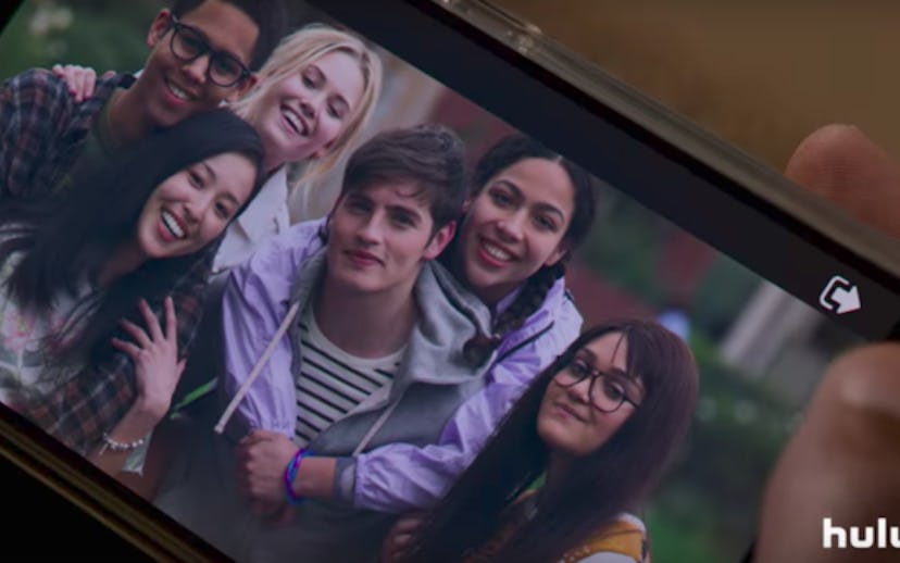 Framed photo of the cast of Marvel's Runaways show