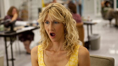 Laura Dern with a shocked facial expression in Enligthened