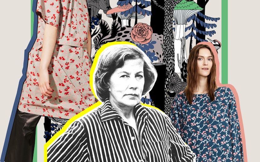 Collage of four different women of different ages posing in differently colored outfits