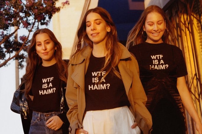 haim t shirt urban outfitters