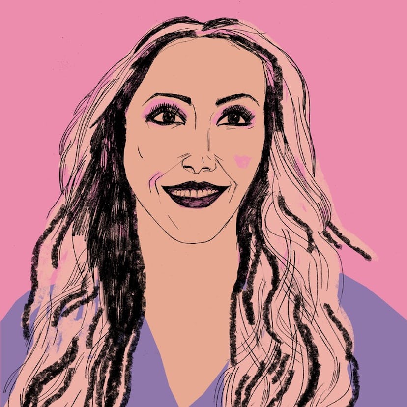 Drawn portrait of Hannah Lux Davis