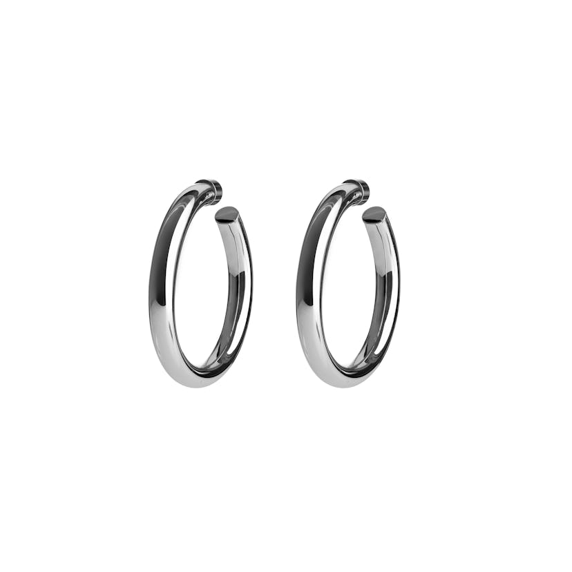 Silver Baby Samira hoops by Jennifer Fisher Jewelry