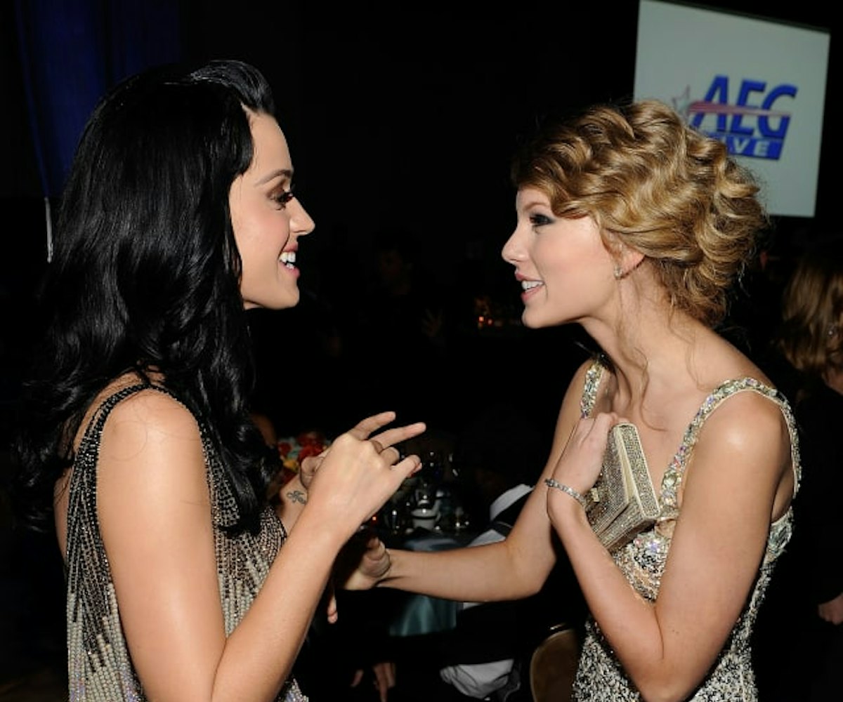 Taylor Swift and Katy Perry admiring each other