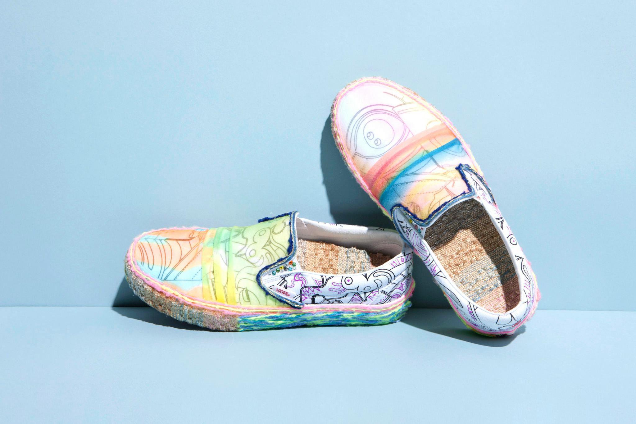 Vans markJACOBSスリッポン
グラフィックプリント Vans x Marc Jacobs Unisex Classic Slip On LX Fiery Red/White