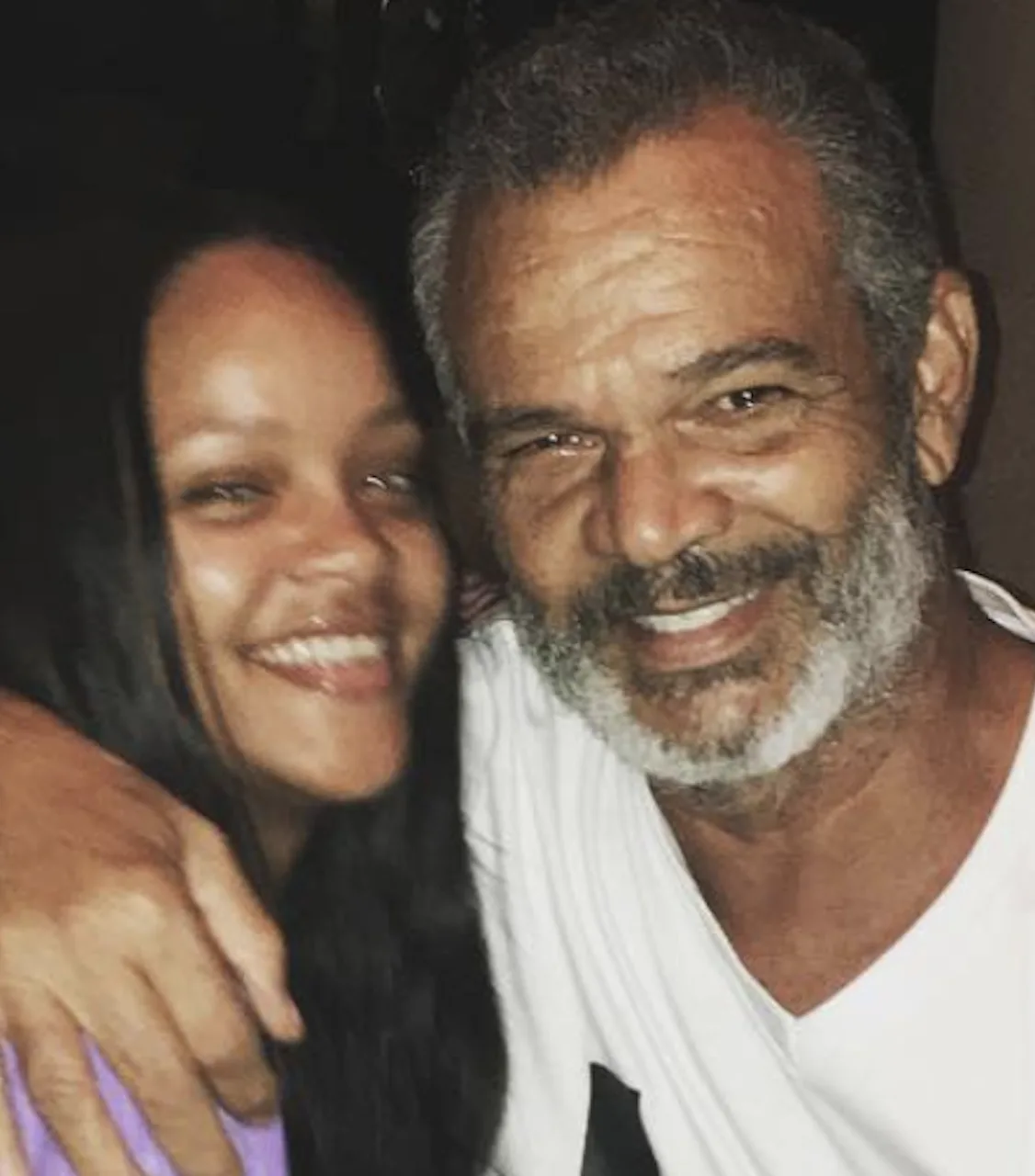 Bappa Rihan Rihanna Shares A Rare Photo Of Herself With Her Father