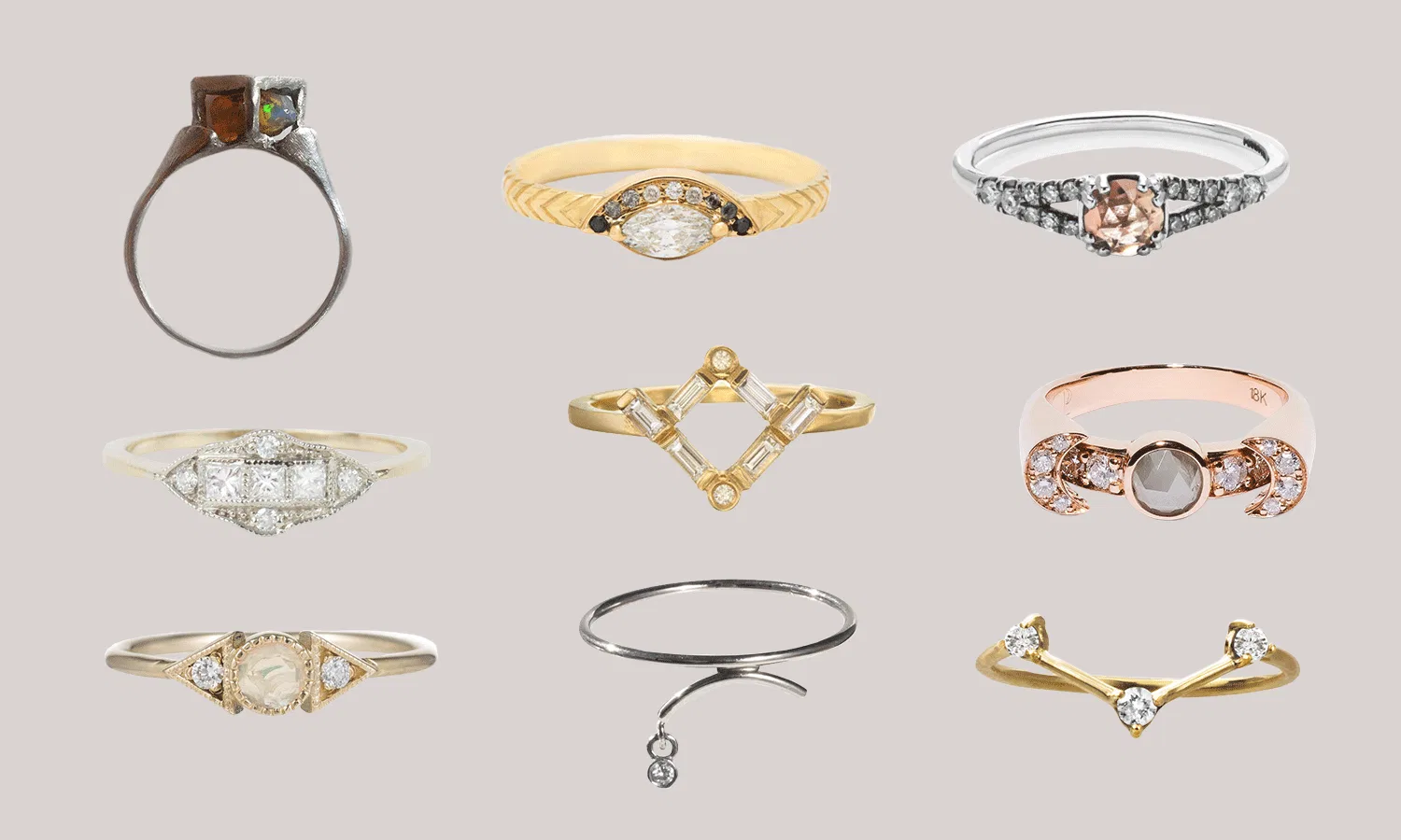 17 Engagement Rings For The Alternative Bride