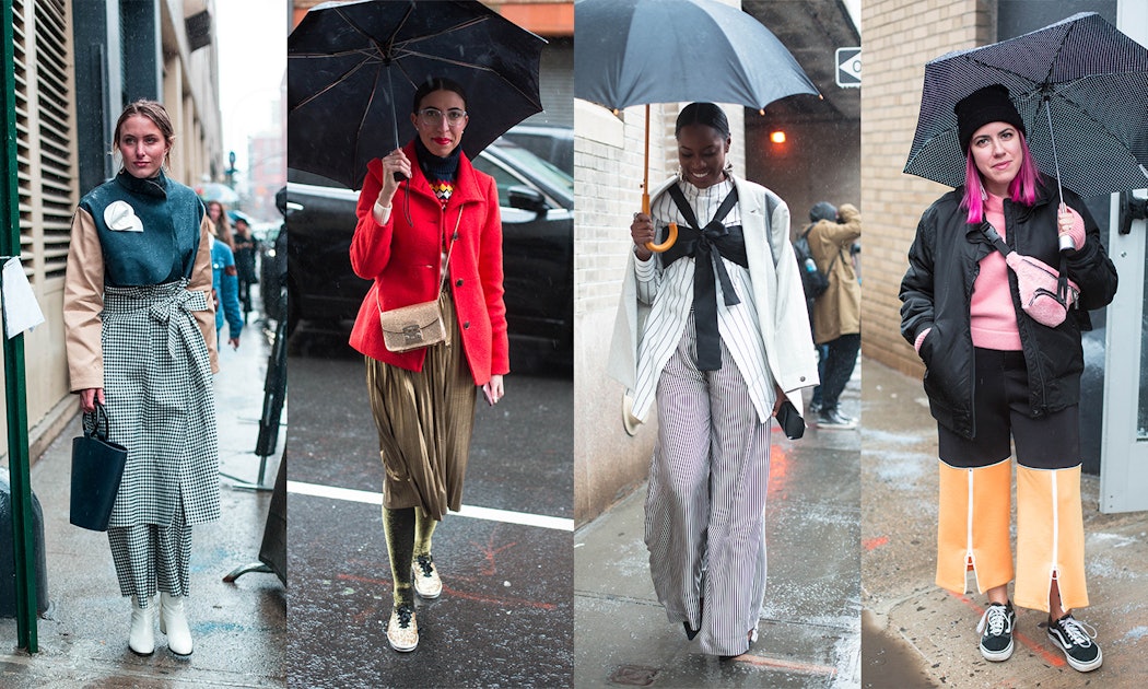NYFW Street Style Day 4: Dodging The Storm And Staying Warm