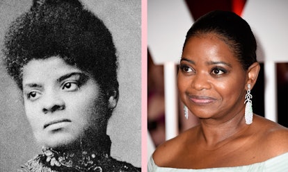 Ida B. Wells' and Octavia Spencer's photos side by side 