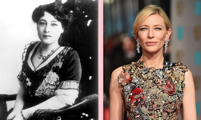 Alice Guy's and Cate Blanchett's photos side by side