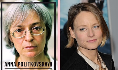 Anna Politkovskaya's and Jodie Foster's photos side by side  