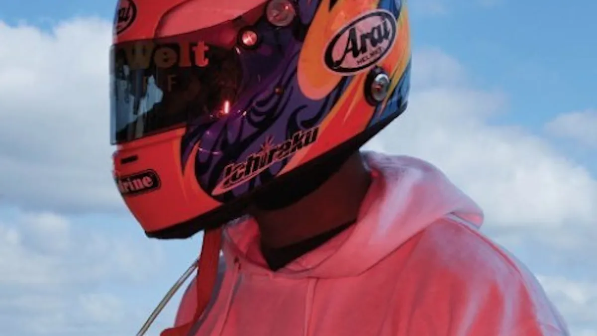 arai frank ocean helmet Ocean-Blond 2x Color Vinyl LP (Black & White Cover w/ Ins Out of the Past Records to helmet of choice Frank Ocean Race Car Helmet