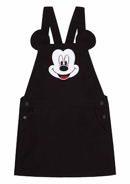 Black Mickey Pinafore that has Mickey Mouse's head on the chest