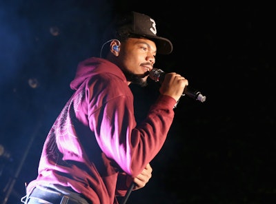 Chance The Rapper on stage