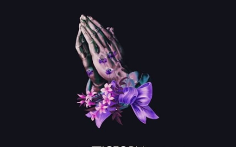 Cover art for the song Better Days by Victoria Monet featuring Ariana Grande praying hands tied with...
