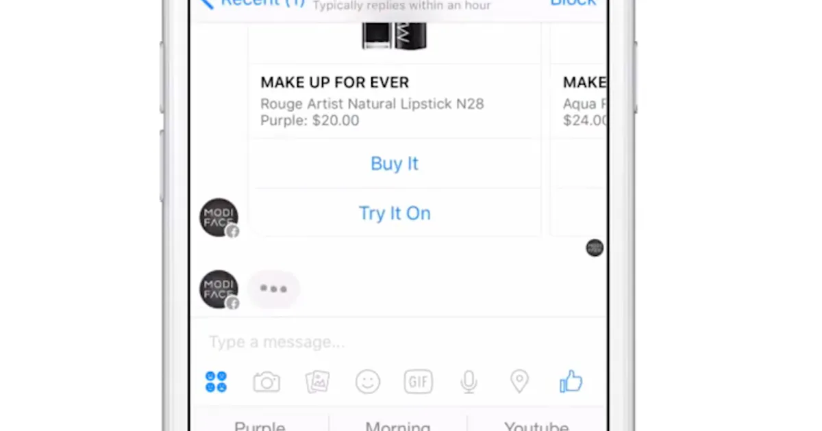 Makeup Bot ModiFace Is A New Beauty Bot For Facebook Messenger