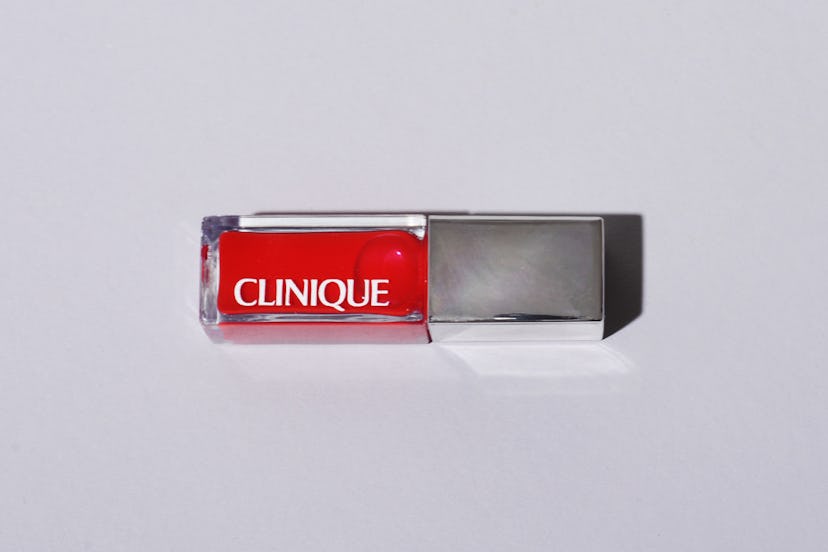 The Clinique Pop™ lacquer lip colour + Primer in 'Go-Go Pop'