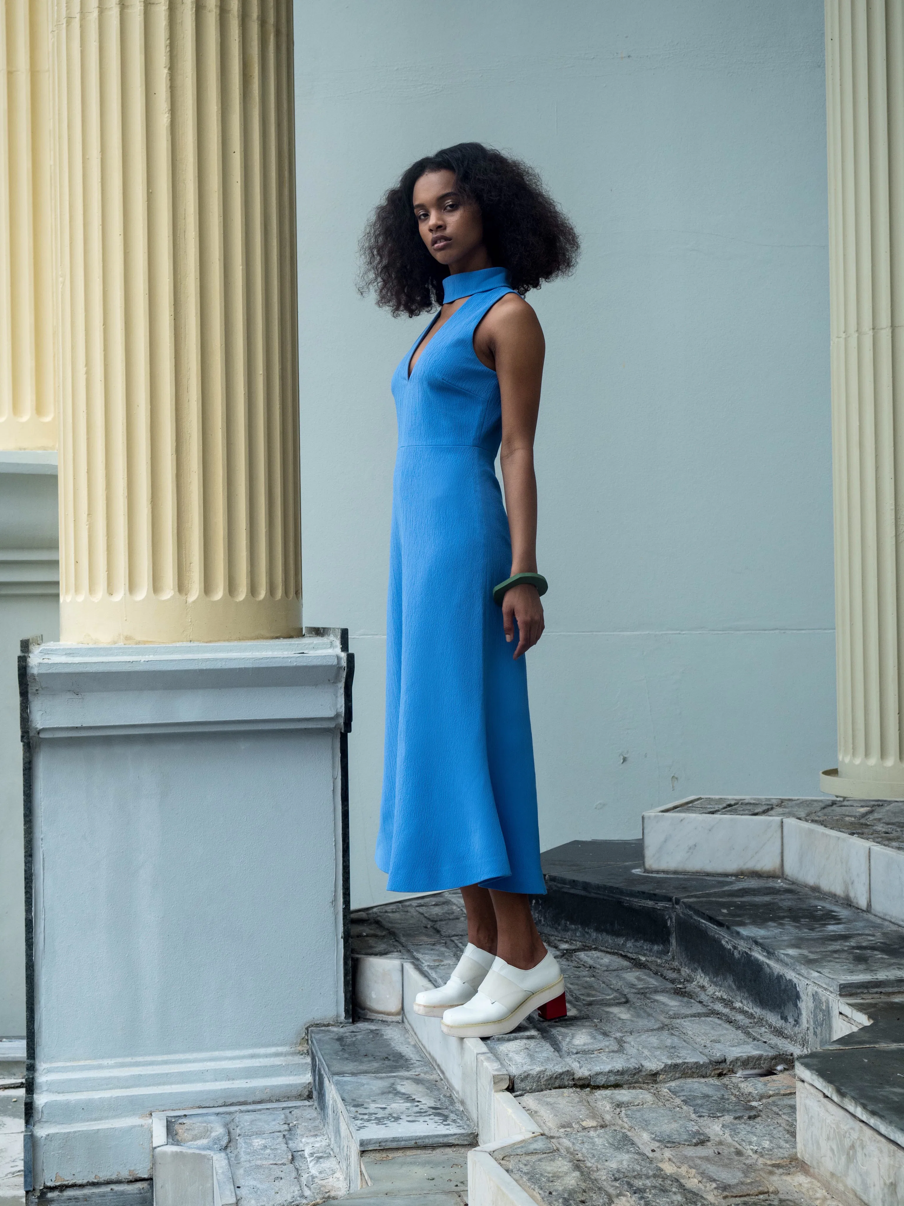 c meo collective blue dress The Bad Habits Dress | Midi Dresses | C/MEO Collective