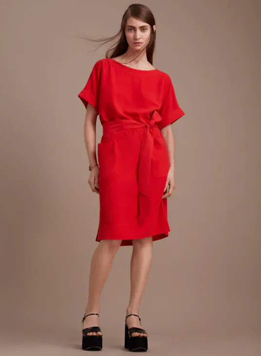 babaton red dress BABATON AUDIENCE STAIN MINI DRESS IN POPPY RED : r/Aritzia