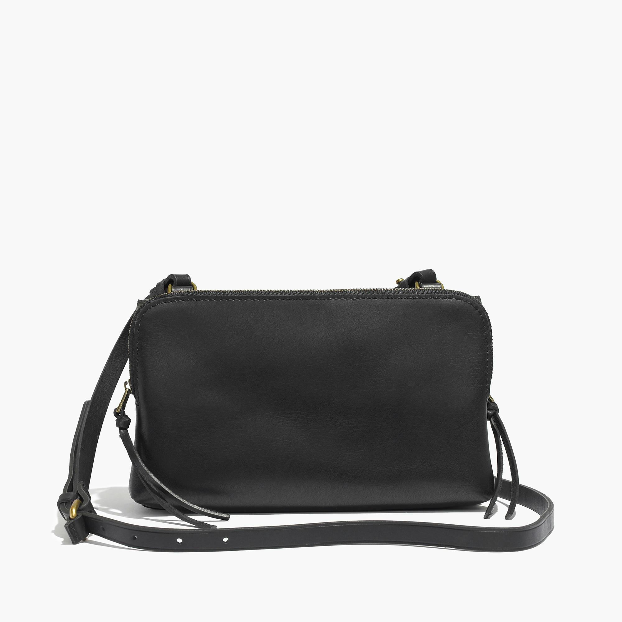 【COSYHARU】Mat black cross bag Cracked Leather Crossbody Bag | REPRESENT