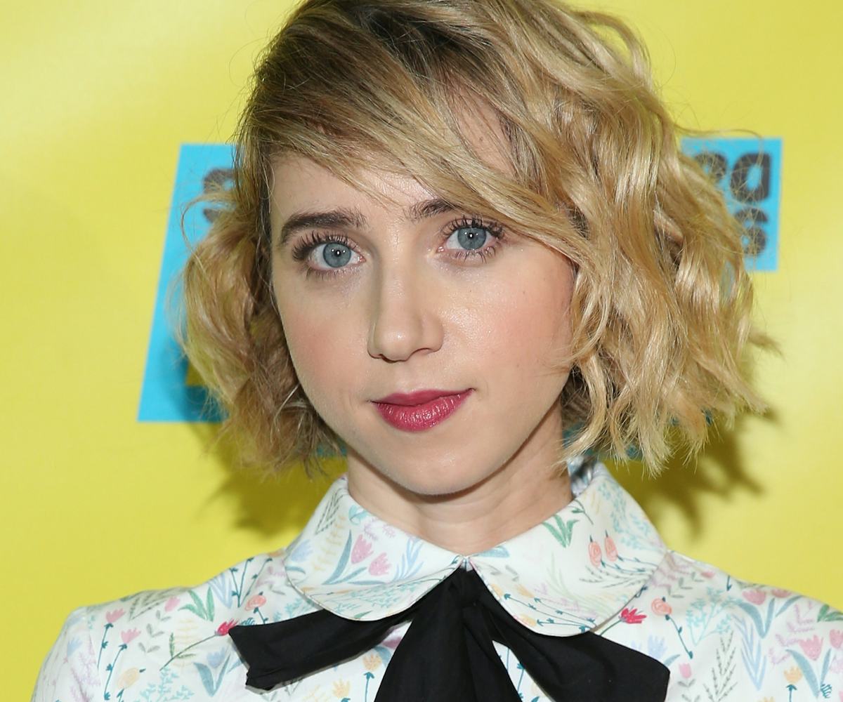 Zoe Kazan from the movie "My Blind Brother" posing on the red carpet