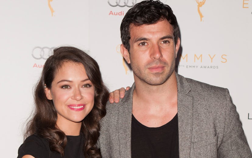 Tatiana Maslany And Tom Cullen at a film premiere