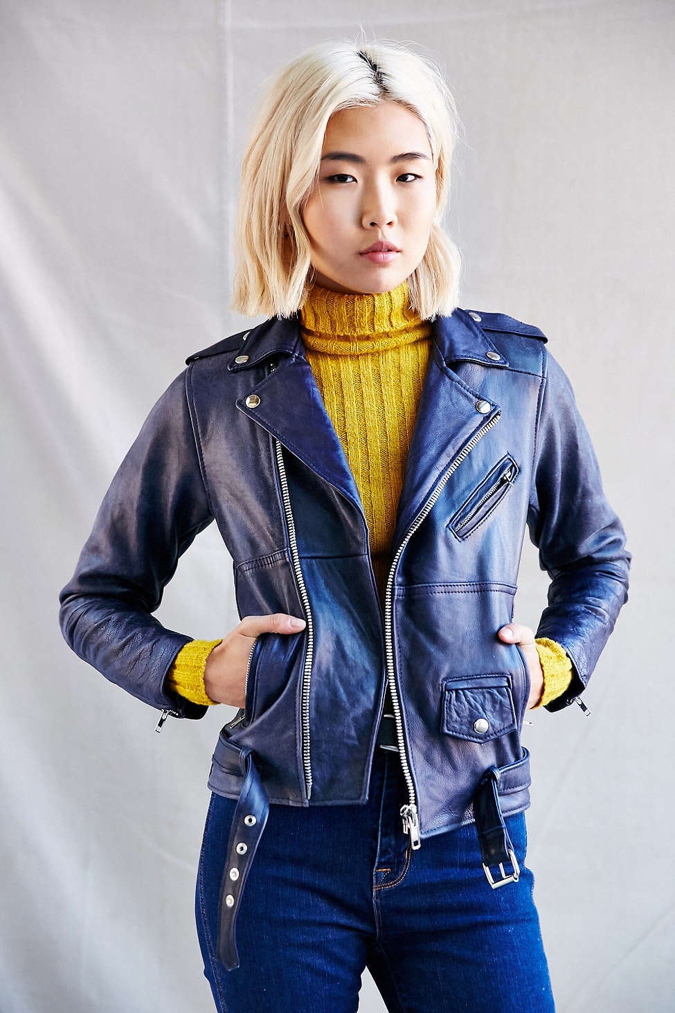 10 Leather Jackets With A Pop Of Color