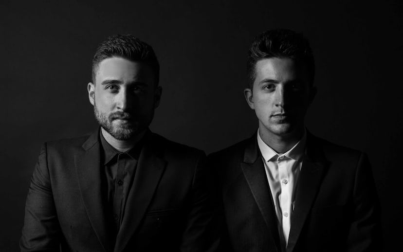 Kyle Kaplan and Vinnie Pergola as a duo called Phantoms in black and white