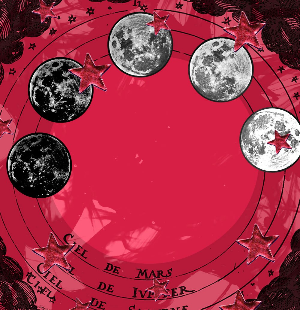 Menstrual cycle phases are aligned with the phases of full/new moon and