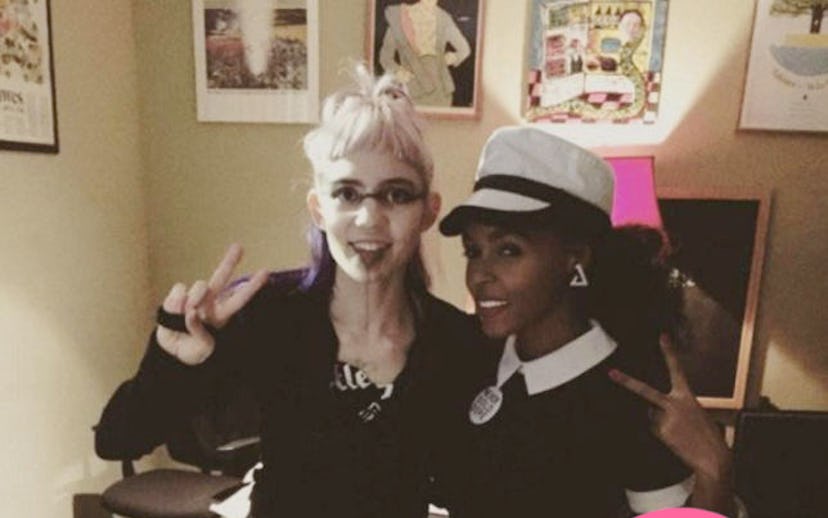 Grimes and Janelle Monae 