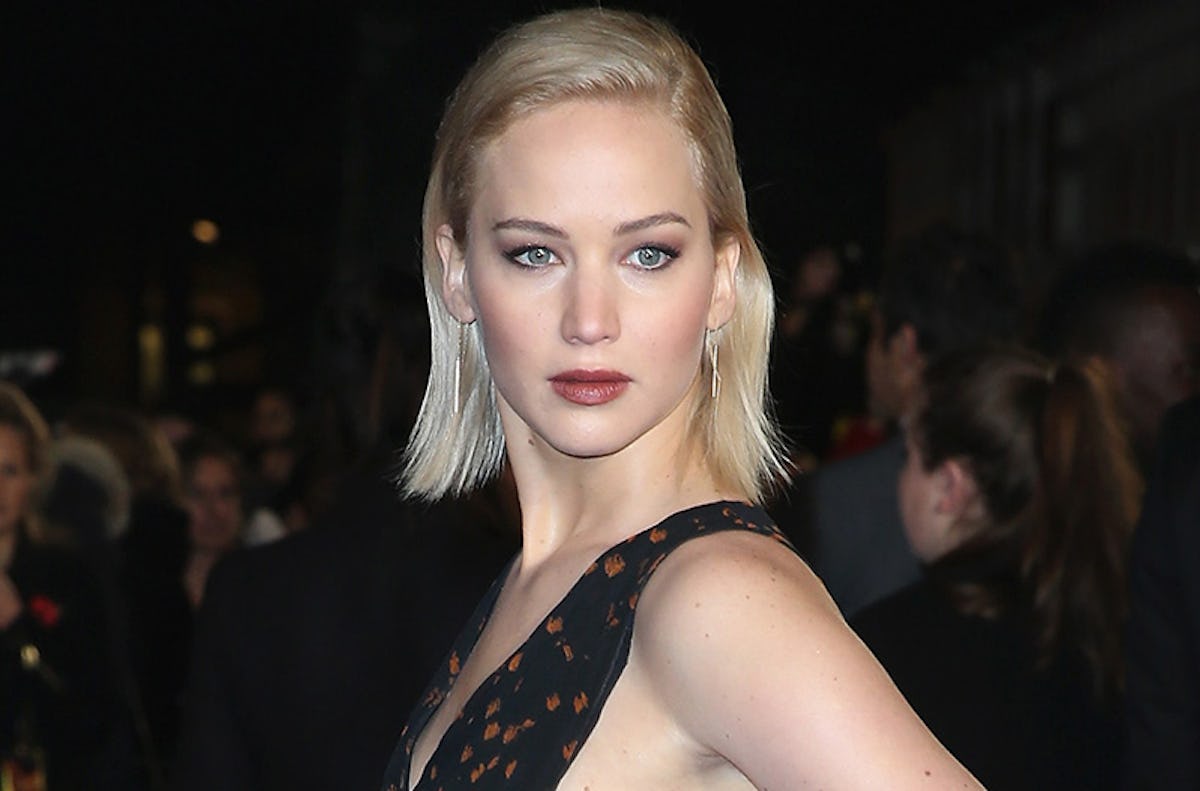 Jennifer Lawrence Channeled ‘Basic Instinct’ At The Mockingjay — Pt. 2 ...