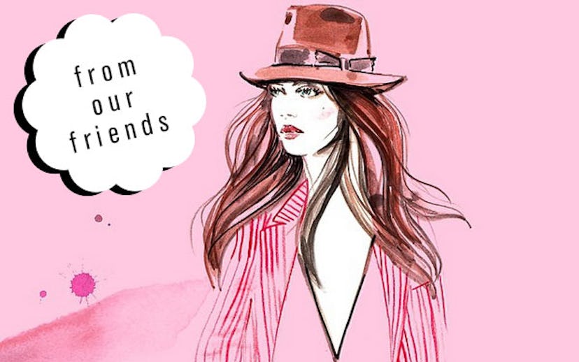 Illustration of a girl wearing an all pink outfit