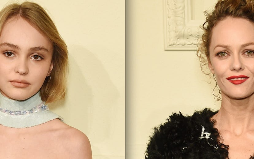 Photos of Lily-Rose Depp and Vanessa Paradis side by side
