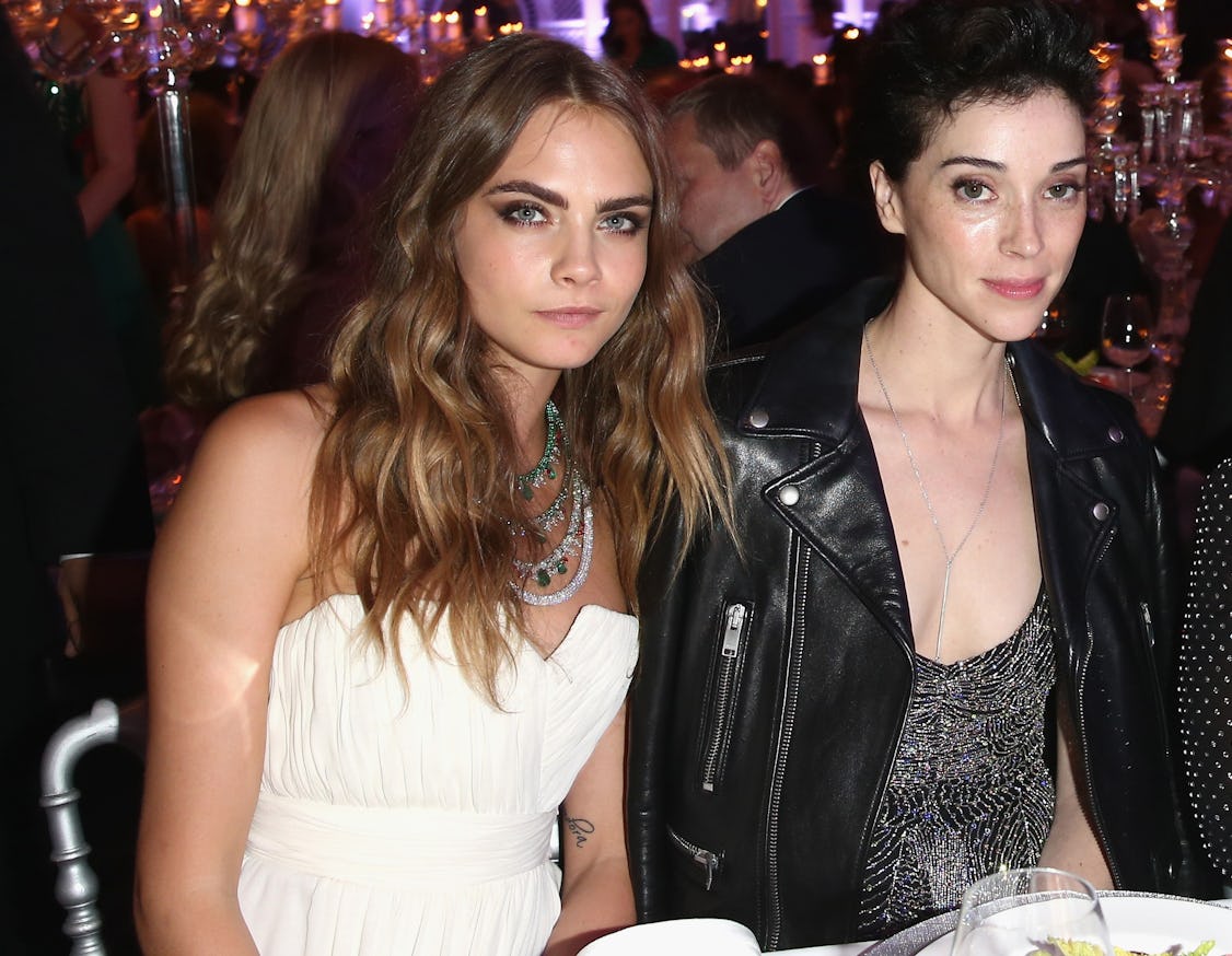 Cara Delevingne and Annie Clark Are Cozied Up at London Fashion Week