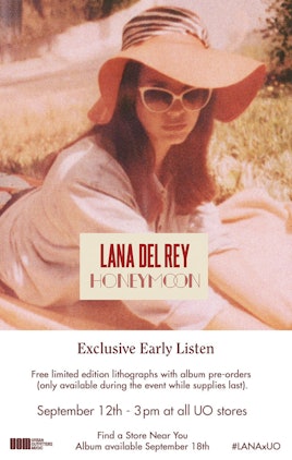 The cover of the album "Honeymoon" by Lana Del Rey 
