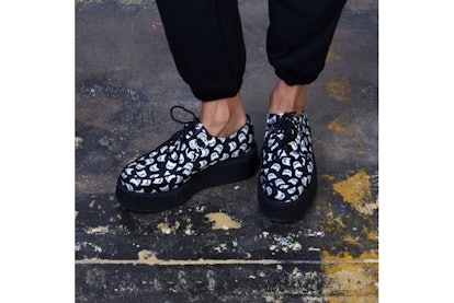 All Over Cat Creepers in black and white