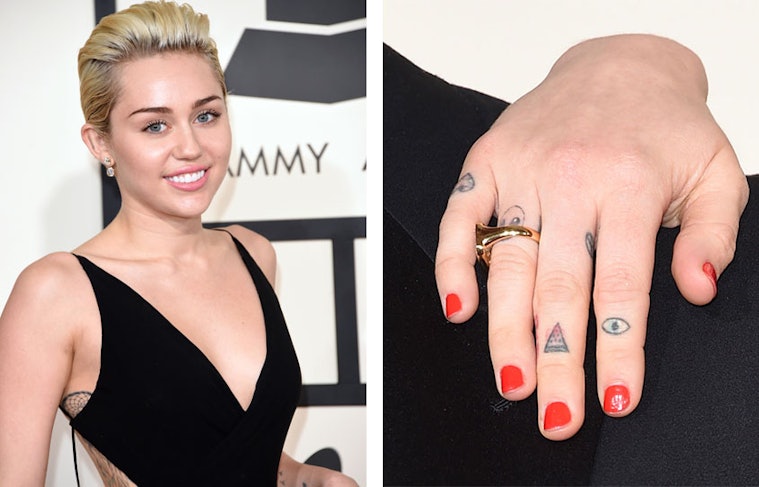 Celebrity Finger Tattoos