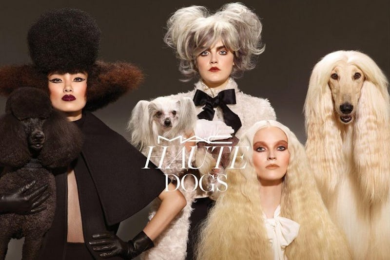 M.A.C’s new makeup collection featuring models and dogs