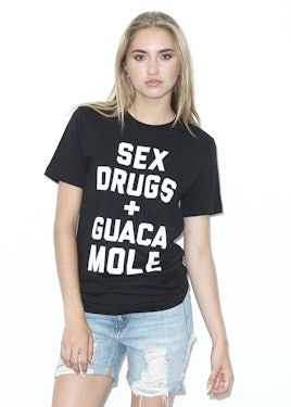 Look Human, "Sex, Drugs, + Guacamole" Graphic Tee