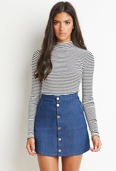 The Best ’70s-Inspired Denim Skirts