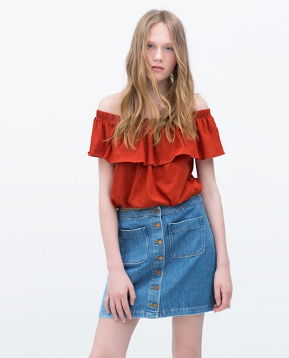 The Best ’70s-Inspired Denim Skirts