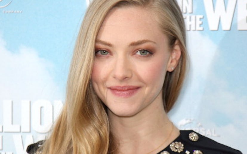American actress Amanda Seyfried and her long blonde hairstyle