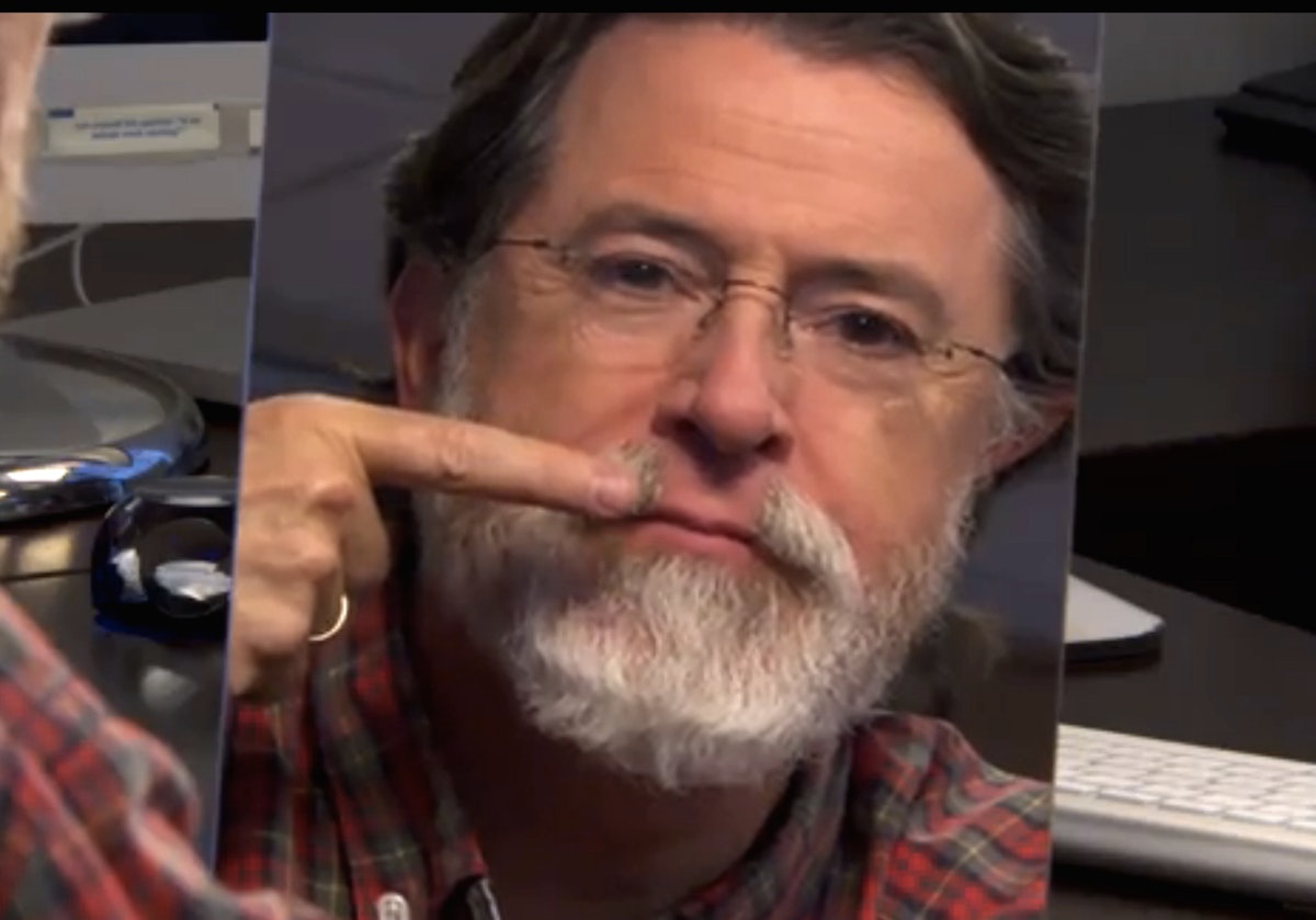 Stephen Colbert Shaves His Beard For The Latet Show 