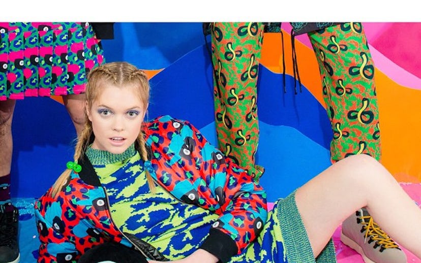 Models dressed in one of the Up-and-Coming Indie Designers' outfits
