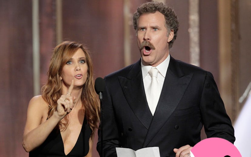 Will Ferrell and Kristen Wiig from A Deadly Adoption presenting at an award show