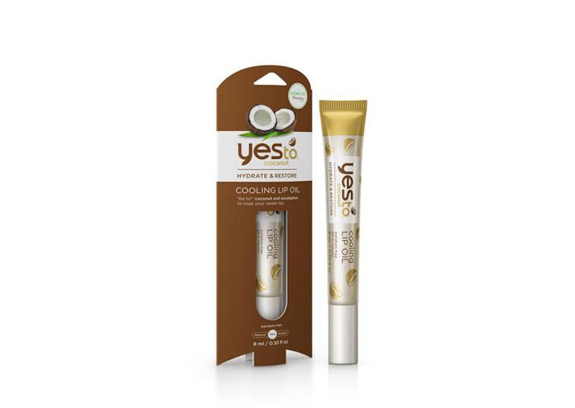 Yes To's coconut cooling lip oil