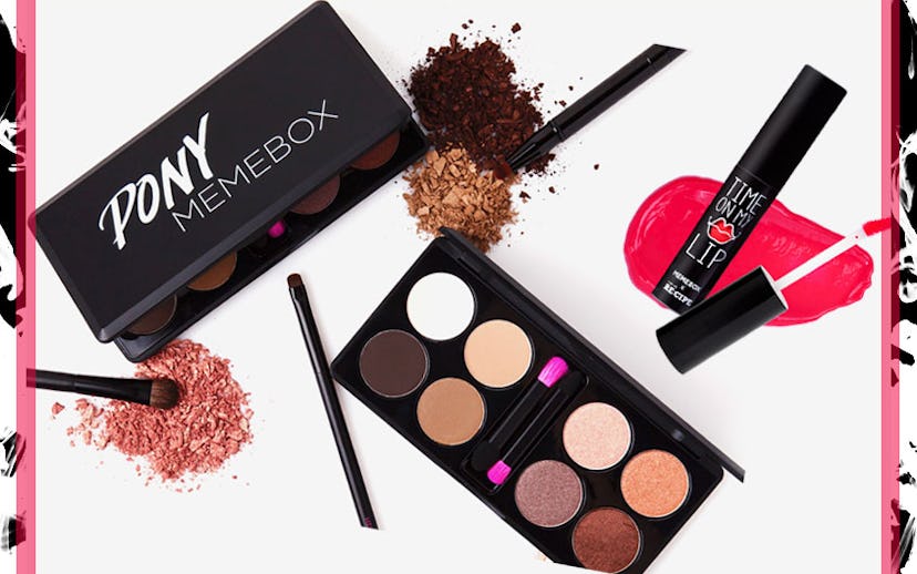 Pony Memebox branded Korean collection of women's beauty products