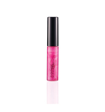 miley's m.a.c  lipgloss with sparkling pearl shimmer