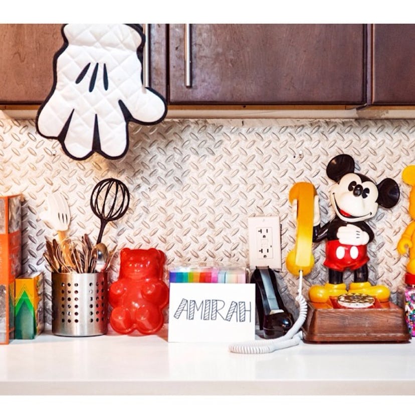 A kitchen desk