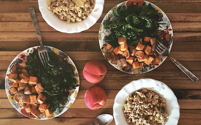 Cool, healthy dinner made by a girl chef